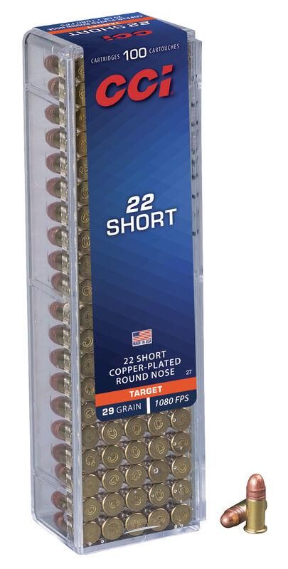 CCI CPRN Rimfire Ammunition .22 Short 29 gr CPRN 1080 fps 100/ct