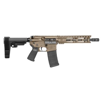 Diamondback DB15 Pistol 5.56mm 30rd Magazine(1) 10" Barrel 9" M-LOK Rail SBA3 Brace FDE