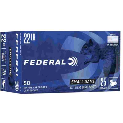 Federal Game-Shok Rimfire Ammunition .22 LR 25 gr #12 Bird Shot 50/ct
