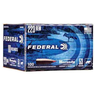 Federal Varmint & Predator Rifle Ammunition .223 Rem 53 gr V-MAX 3400 fps 20/ct