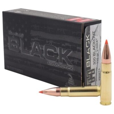 Hornady Black Rifle Ammunition .300 AAC Blackout 110 gr V-MAX 2375 fps 20/ct