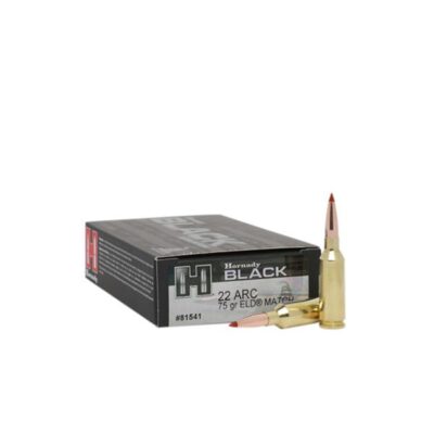 Hornady Black Rifle Ammunition 22 Arc 75 gr ELD Match 20/ct