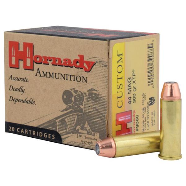 Hornady Custom Handgun Ammunition .44 Mag 300 gr XTP 1150 fps 20/ct