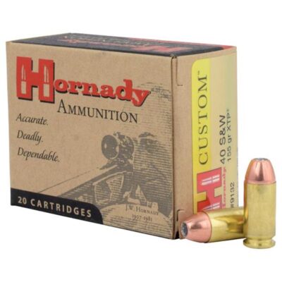 Hornady Custom Handgun Ammunition .40 S&W 155 gr XTP 1180 fps 20/ct