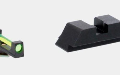 Ameriglo Green Fiber .115 FRONT Black REAR for Glock Gen5 17-19-19X-26-34-45