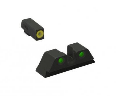 Meprolight ML40889 Hyper-Bright Yellow Ring Front/Green Rear Sights for FN 509