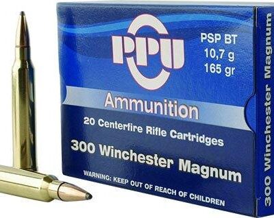 PPU Rifle Ammunition .300 Win Magnum 165 gr SPBT 3050 fps 20/ct