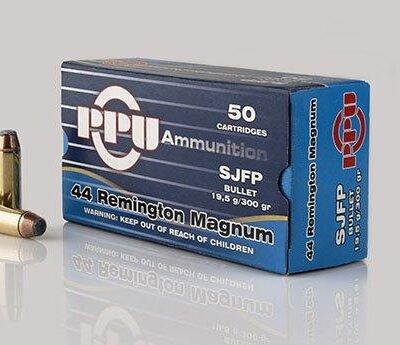 PPU Handgun Ammunition .44 Mag  240 gr HP 1541 fps 50/ct
