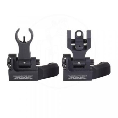 TROY 45-Degree Offset Sight Set - SSIG-45S-HRBT-00 - HK Front & Round Rear - Black