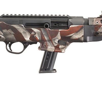 Ruger PC Carbine 9mm Luger 17rd Magazine 16.12" Barrel American Flag Camo Synthetic Stock