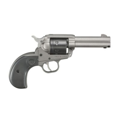 Ruger Wrangler Birdshead Handgun .22LR 6rd Capacity 3.75" Barrel Aluminum Alloy Frame Silver Cerakote Finish