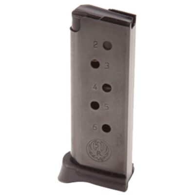 Ruger Handgun Magazine w/Extended Floorplate for LCP .380 Auto 6/rds Black
