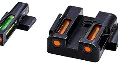 HIVIZ LiteWave H3 sight Orange/Green LitePipe/Orange front ring fits S&W Shield models