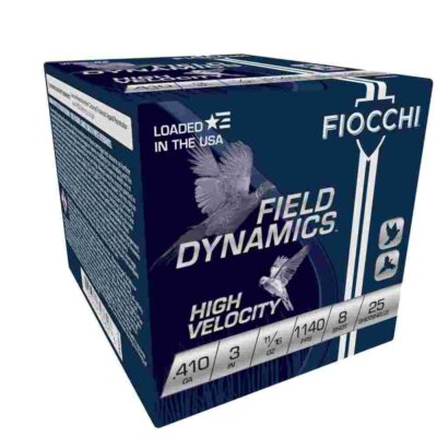 Fiocchi High Velocity - .410ga 3" #8-Shot 11/16oz. 25/rd