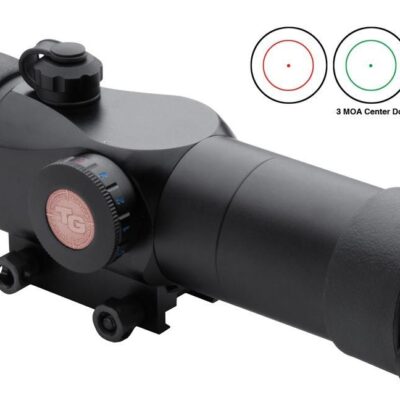 Truglo Triton 30mm Tri-Color Tactical Red Dot Sight - 1x30mm 3 MOA Center Dot - Black
