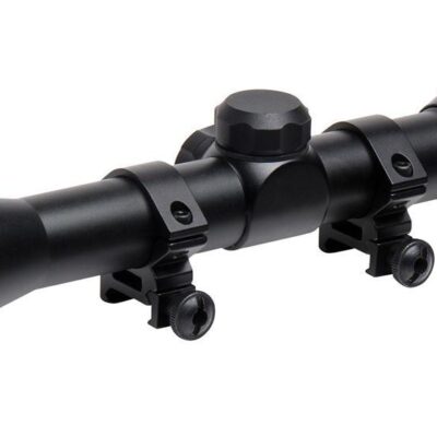 Truglo Trushot Rifle Scope w/Weaver Style Rings - 3-9x40mm  11.52-37.7' 3.15-3.94" Matte