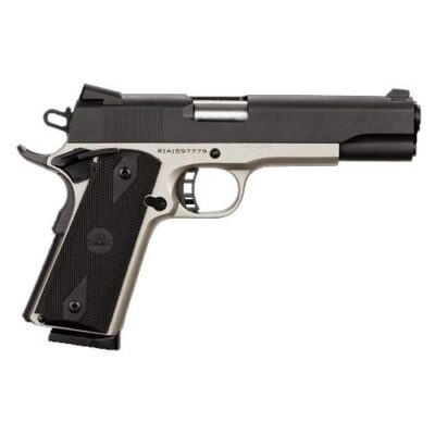 Rock Island Armory Standard FS Handgun .45 ACP 8rd Magazine 5" Barrel Two Tone Black and Nickel