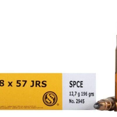 Sellier & Bellot Rifle Ammunition 8x57 JRS 196 gr SPCE 2380 fps - 20/box