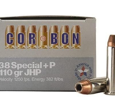 Corbon Self-Defense JHP Handgun Ammunition .38 Spl (+P) 110 gr JHP 1050 fps 20/box