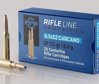 PPU Rifle Ammunition 6.5x52mm Carcano 123 gr SP 2690 fps - 20/ct