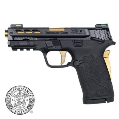 S&W Performance Center M&P 380 SHIELD EZ M2.0 Handgun .380 Auto 8rd Magazine 3.8" Gold Ported Barrel