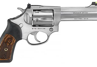 SP101 .327 DA 4.2" Satin STS W/HAMMER FIBER OPTIC FRONT SITE