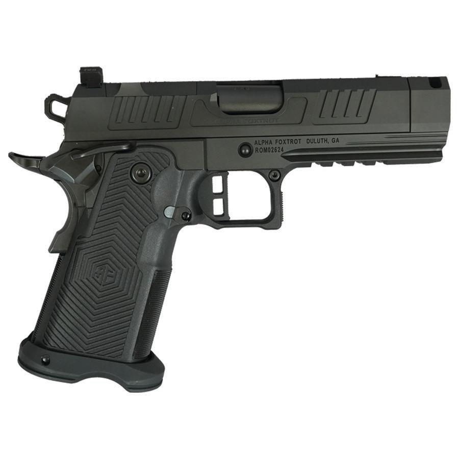 Alpha Foxtrot AF1911-Romulus Handgun 9mm Luger 17rd (1) & 20rd (1) Magazine 3.5" Compensated Threaded Barrel Black RMSC Cut