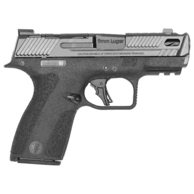 S&W PC M&P 9 Shield X Carry Comp Handgun 9mm Luger 13(1)&15(1)rd Magazines 3.6" Comp Barrel No Thumb Safety Black