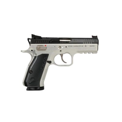CZ Shadow 2 Compact Two-Tone Handgun 9mm Luger 15rd Magazines(2) 4" Barrel Clear Anodized Frame/Nitride Slide Aluminum Grips