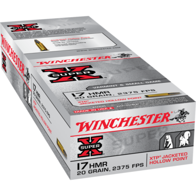 Winchester Super-X Rimfire Ammunition .17 HMR 20 gr. JHP 2375 fps 50/ct