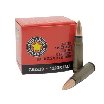 Century Arms Red Army Standard rifle Ammunition 7.62x39 122gr FMJ 20/ct